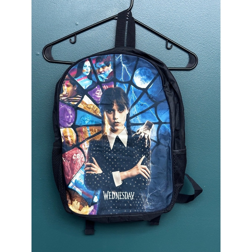 Wednesday Adams Backpack Lunchbag And Pencil Case 3 Piece Set Double Straps
